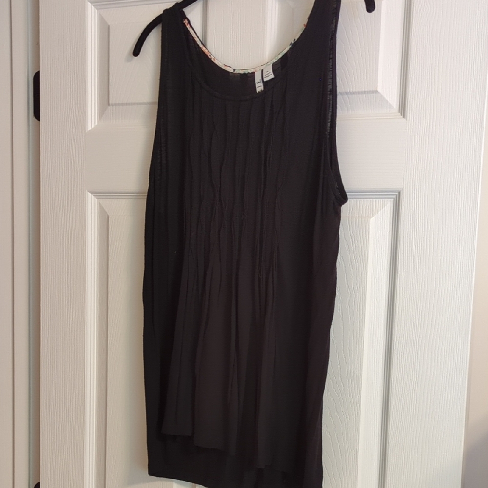 Elle Black Textured Top